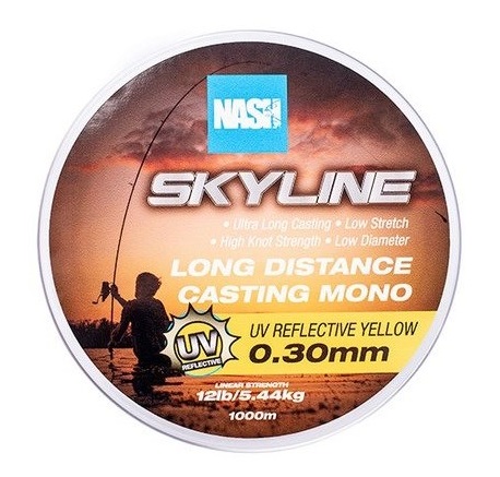 NASH Vlasec Skyline Mono UV Yellow 1000m 0,28mm