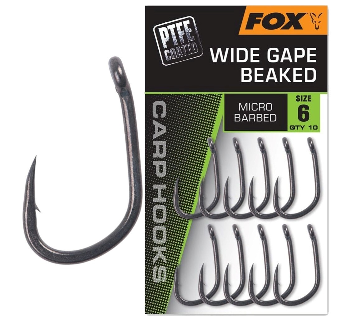 Fox Háčiky Wide Gape Beaked 10ks veľ.6