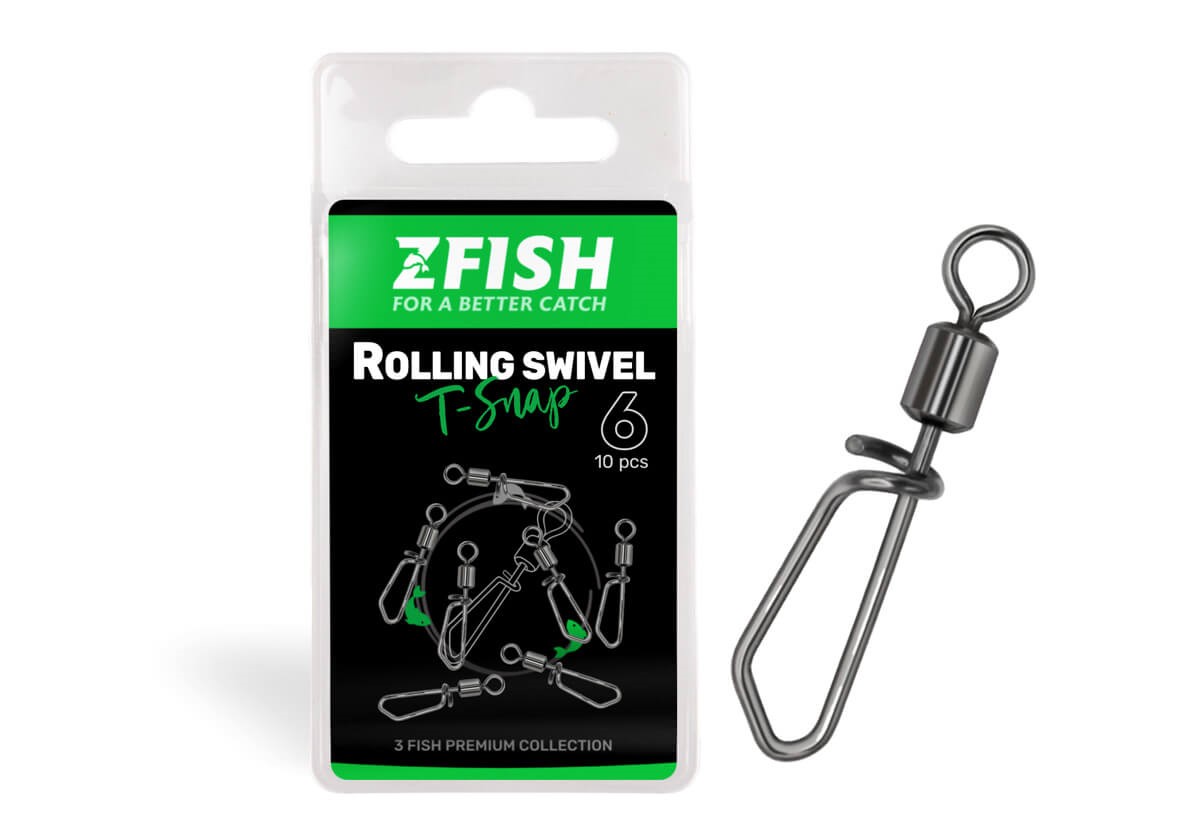 Zfish Obratlík s karabínkou Swivel T Snap veľ.16 10kg
