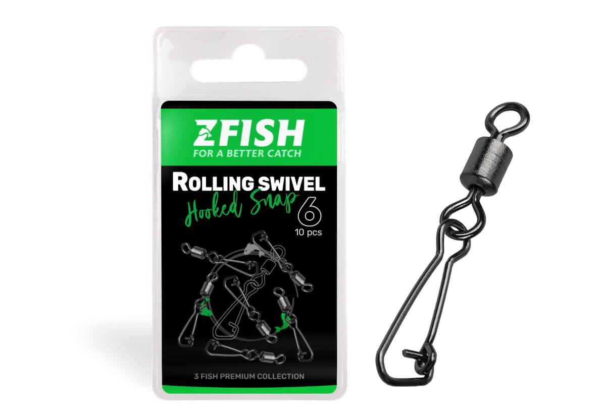 Zfish Obratlík s karabínkou Hooked Snap ZF veľ.6 27kg