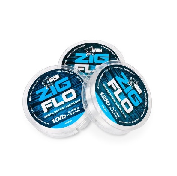 NASH Vlasec NXT Zig Flo 100m 0,30mm 12lb