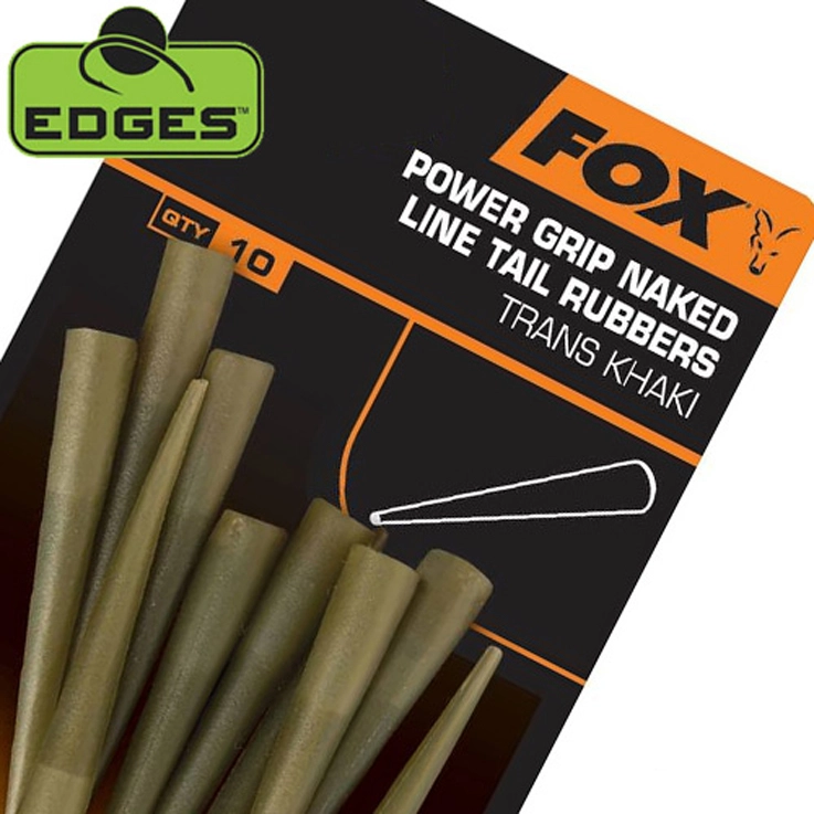 Fox Prevleky Edges Power Grip Naked Line Tail Rubbers - Rybárske