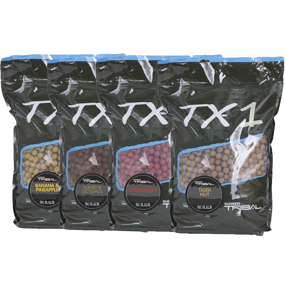 Shimano TX1 Pop Ups 15mm 80g Tigernut Strawberry Banana Squid Boilies Köder DA