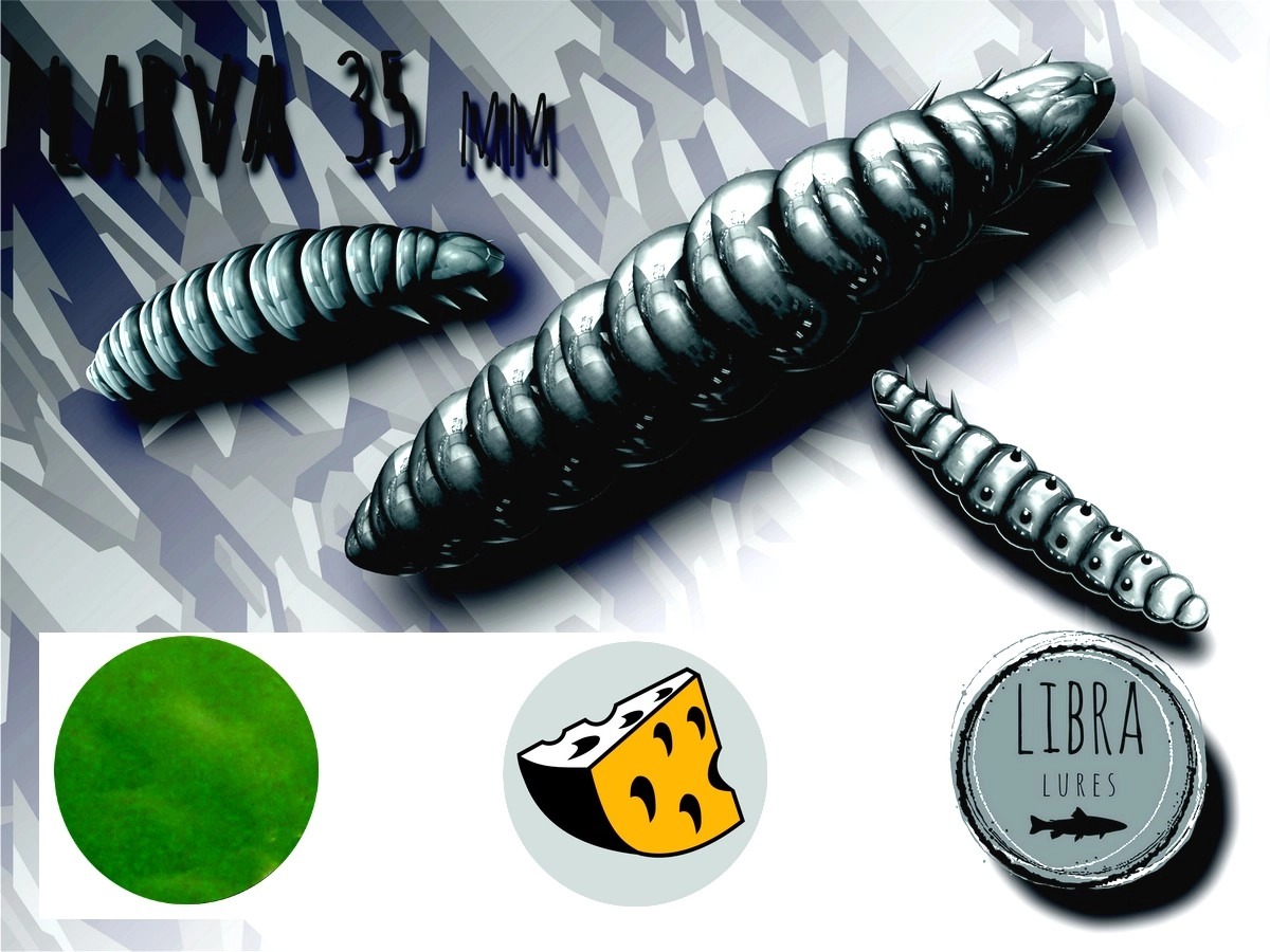 Libra Lures Gumená nástraha Larva 35mm 12ks - Rybárske potreby RYBA